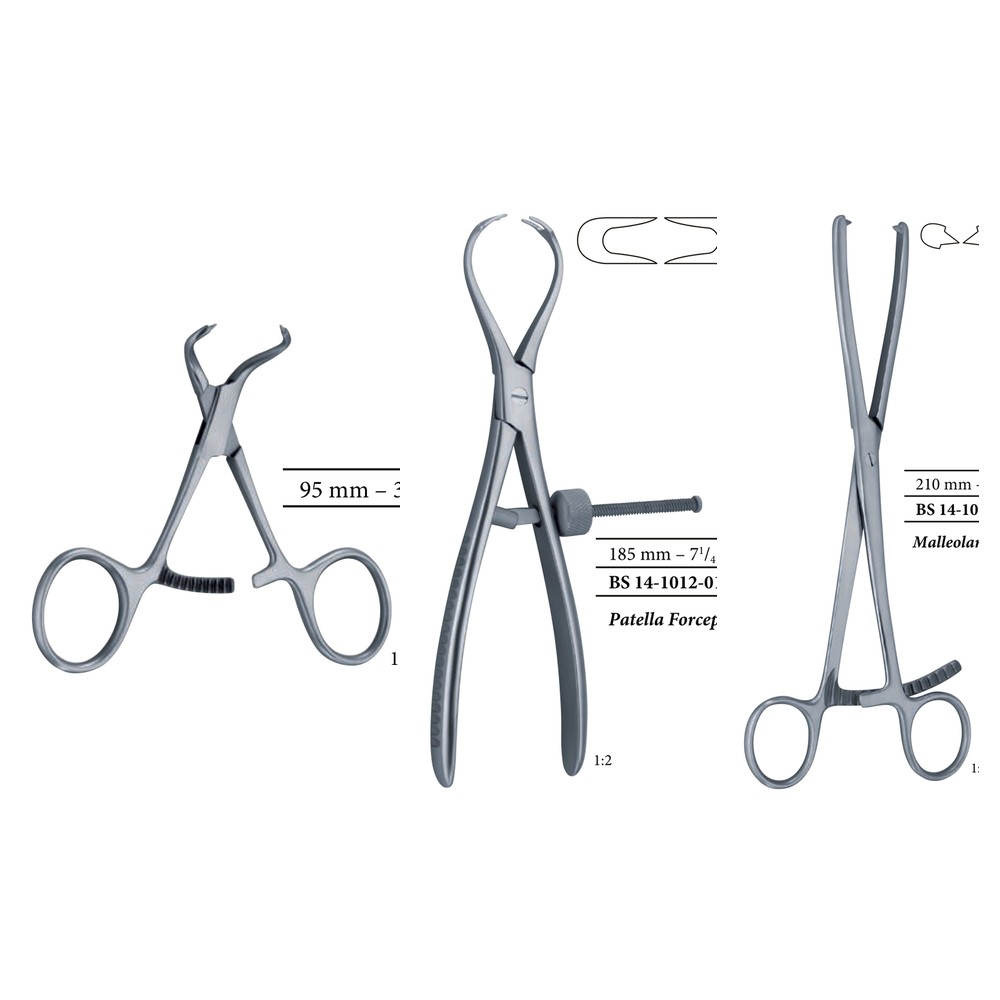Reposition forceps with stepped tips 95 mm - Reposition Forceps 1 BS 14-1010-02