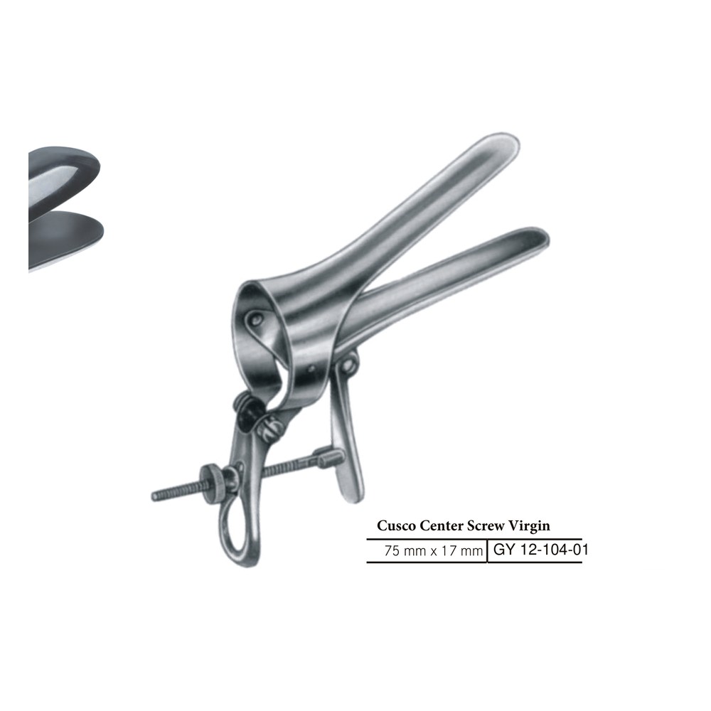 Cusco Center Screw Virgin 75mm x 17mm Vaginal specula 1 GY 12-104-01