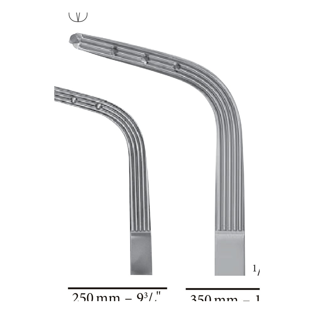 BURKE Parametrium clamp, short jaw part 350mm (35cm) Klemmen – Forceps 1 GY 12-331-02