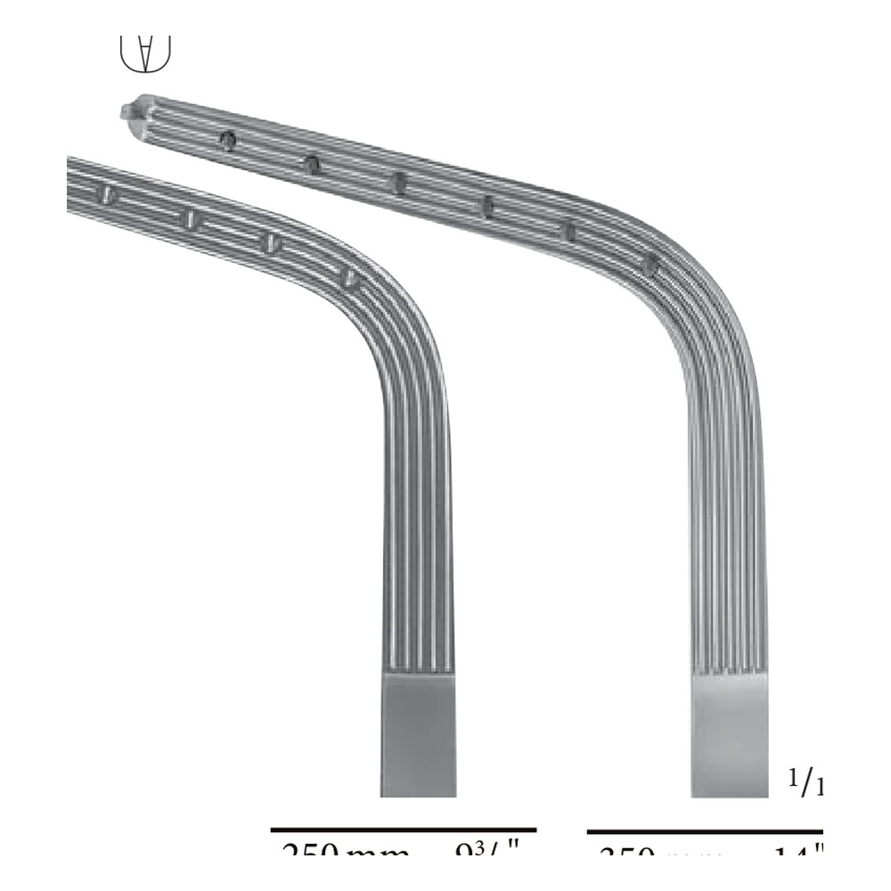 BURKE Parametrium clamp, long jaw part 350mm (35cm) Klemmen – Forceps 1 GY 12-331-04