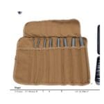 Hegar 8 Pieces per set, set in canvas roll, 3 / 4mm – 17 / 18mm Uterine sounds GY 12-350-17