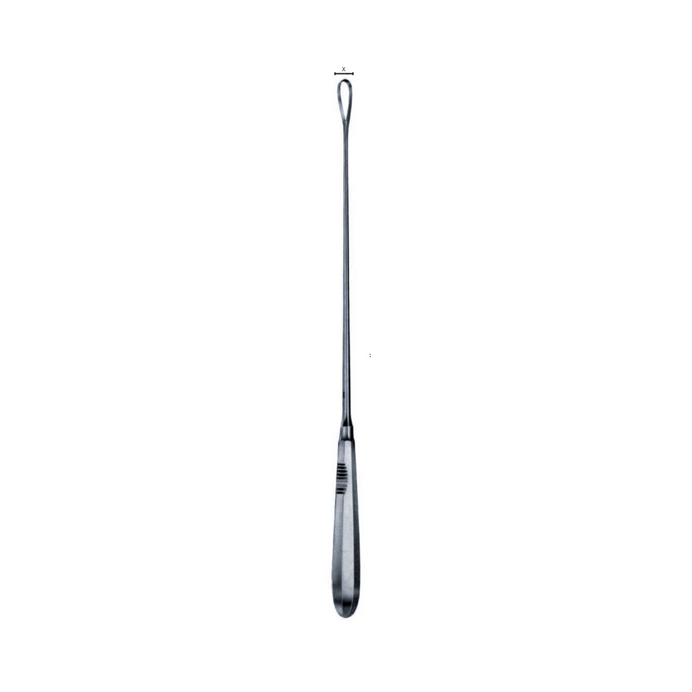 Recamier sharp, rigid, x = 35mm 340mm (34cm) Uterine Curettes 1 GY 12-622-18