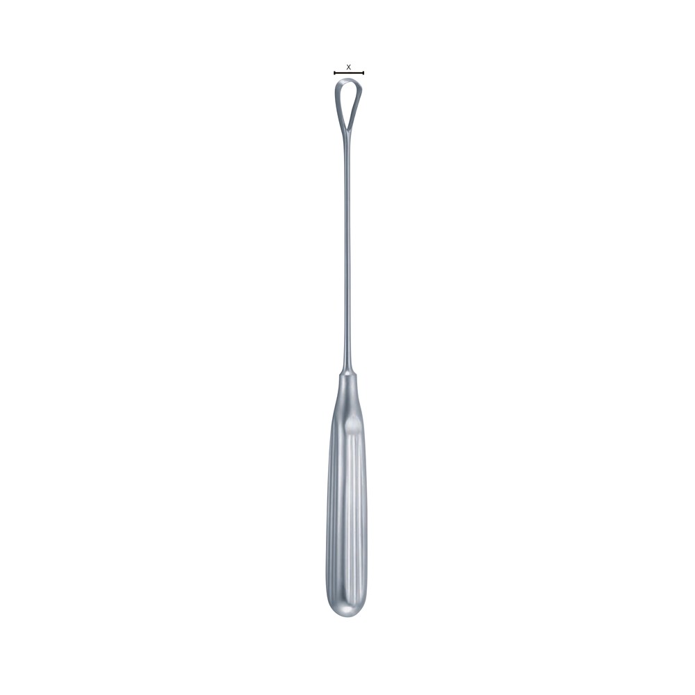 Sims sharp, malleable, x = 8mm 250mm (25cm) Uterine Curettes 1 GY 12-625-02