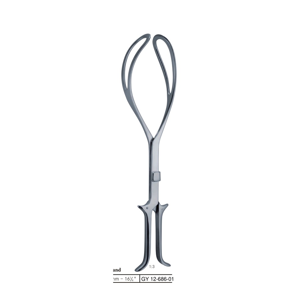 KiellandLuikart 400mm (40cm) Obstetrical Forceps 1 GY 12-690-01