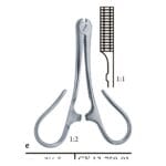 Kane 85mm (8.5cm) Umbilical cord clamps GY 12-750-01