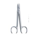 Beebee Wire-Cutting Scissors — Curved, Blunt/Blunt, 10 cm (10.0 cm) SC 02-670-01
