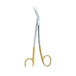 Locklin TC Fine Scissors — Curved Serrated, 16.5 cm SC 02-861-01