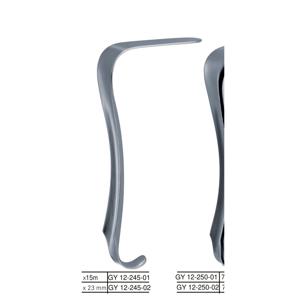 Kristeller Set 70mm x 15mm + 70mm x 15mm Vaginal specula 1 Kristeller Set 70mm x 15mm + 70mm x 15mm Vaginal specula