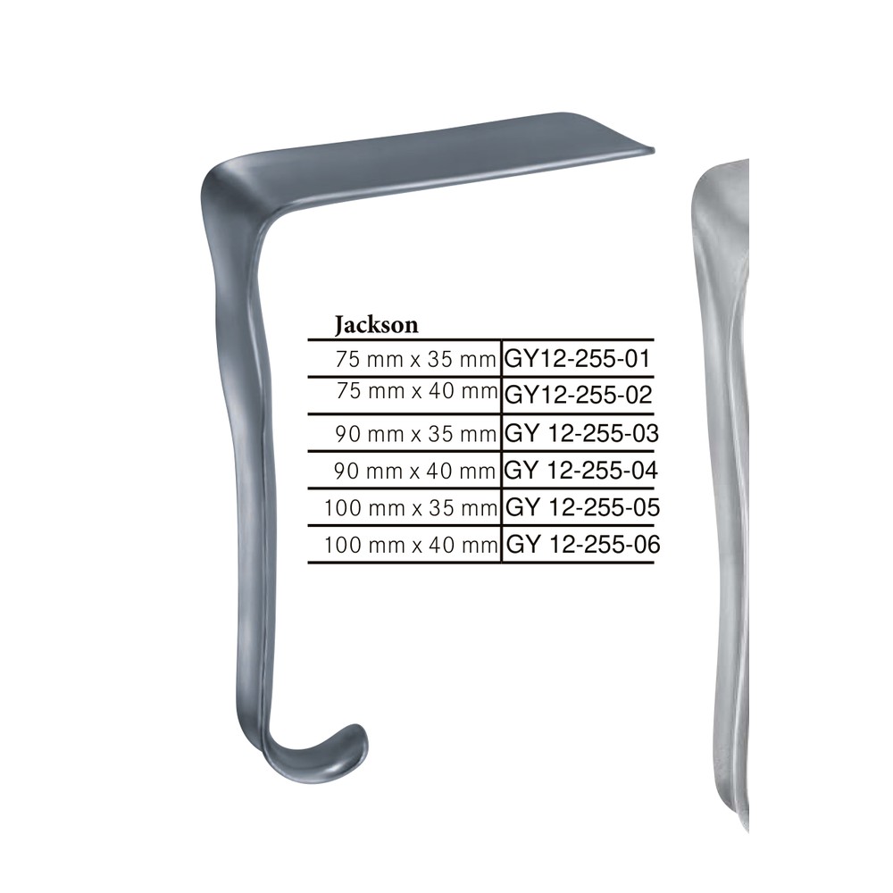 Jackson 75mm x 40mm Vaginal specula 1 Jackson 75mm x 40mm Vaginal specula