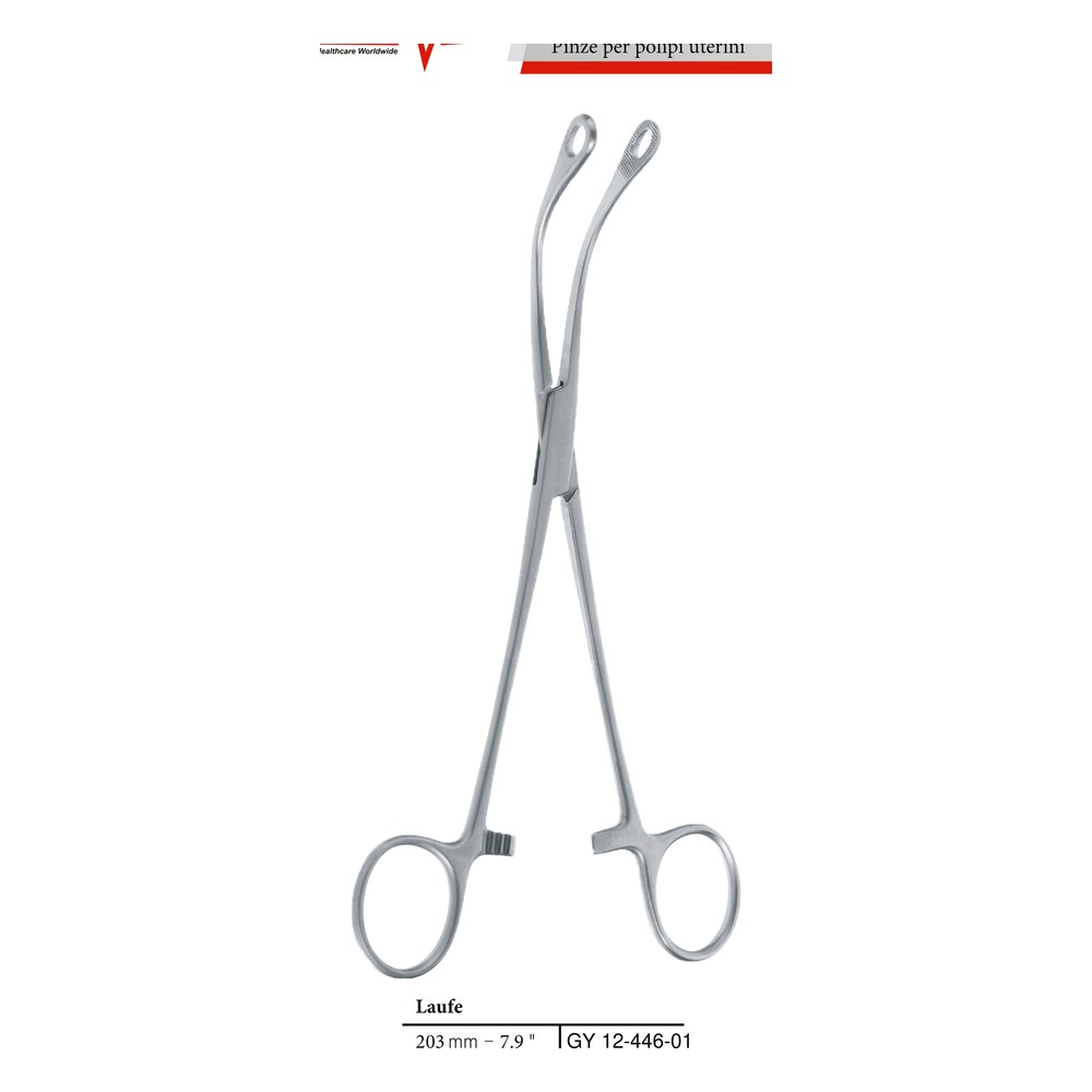 Laufe 203mm (20.3cm) Uterine polypus forceps 1 Laufe 203mm (20.3cm) Uterine polypus forceps