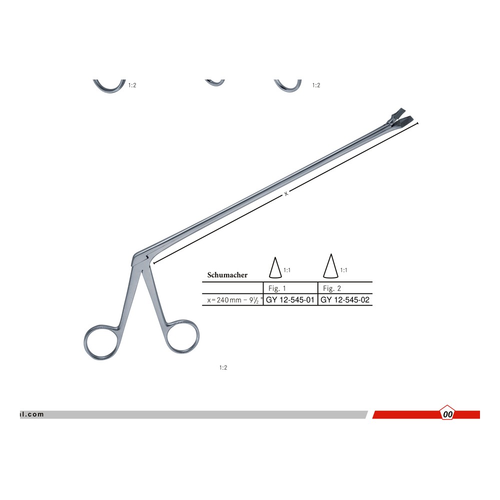 Schumacher x = 240mm Cervical Biopsy /Specimen Forceps 1 Schumacher x = 240mm Cervical Biopsy /Specimen Forceps