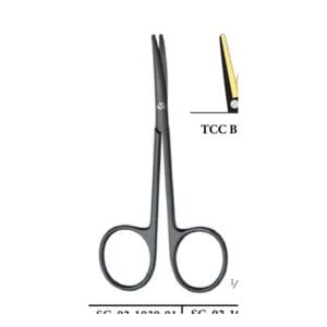 Metzenbaum TCC BlackLine Scissors — Straight, 11.5 cm
