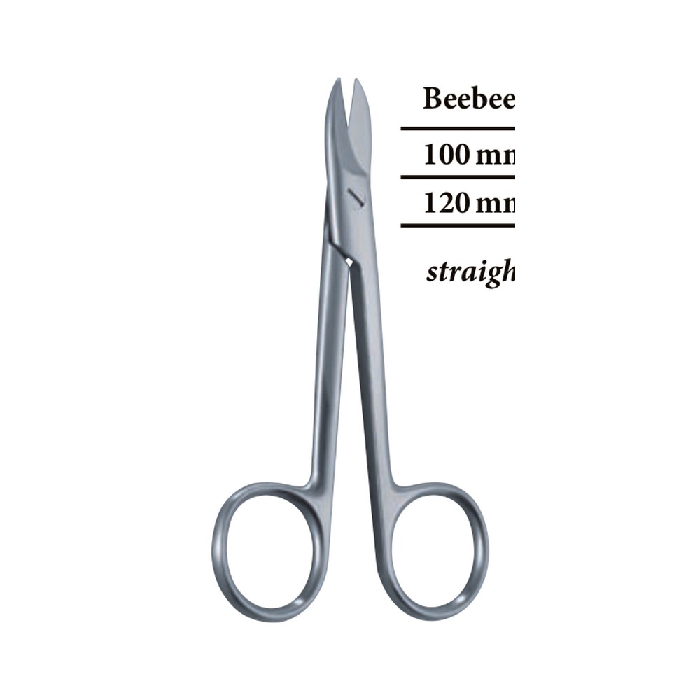 Beebee Wire-Cutting Scissors — Straight Serrated, Blunt/Blunt, 10 cm (10.0 cm) 1 Beebee Wire-Cutting Scissors — Straight Serrated, Blunt/Blunt, 10 cm (10.0 cm)