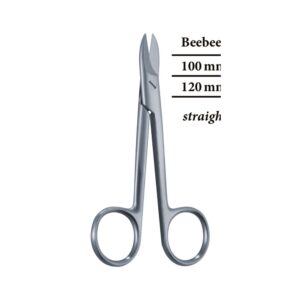 Beebee Wire-Cutting Scissors — Straight, Sharp/Sharp, 12 cm (12.0 cm)