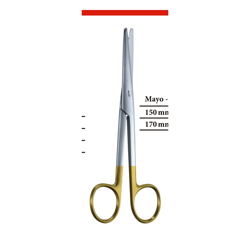 Mayo-Stille TC Operating Scissors — Straight, 15 cm (15.0 cm) 1 Mayo-Stille TC Operating Scissors — Straight, 15 cm (15.0 cm)