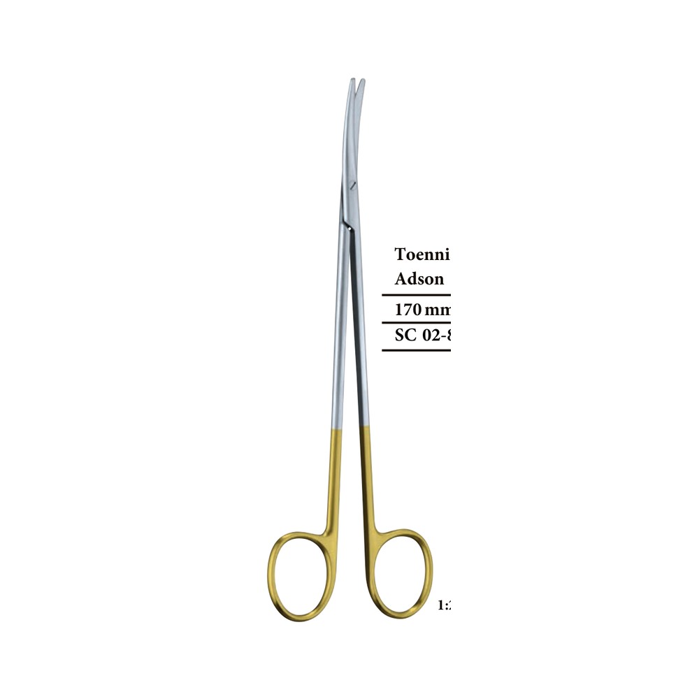 Toennis-Adson TC Tonsil Scissors — 17 cm 1 Toennis-Adson TC Tonsil Scissors — 17 cm