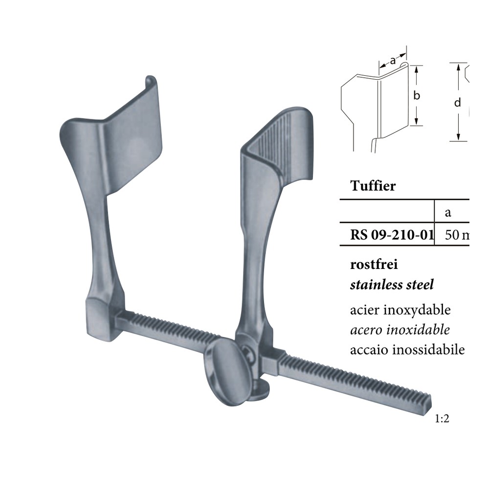 Tuffier stainless steel Rib retractors 1 Tuffier stainless steel Rib retractors