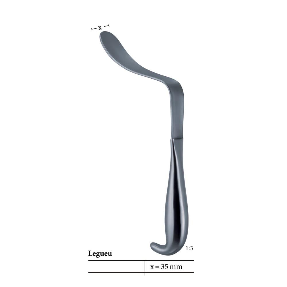 Legueu x = 35 mm 270mm (27cm) Bladder retractors 1 Legueu x = 35 mm 270mm (27cm) Bladder retractors