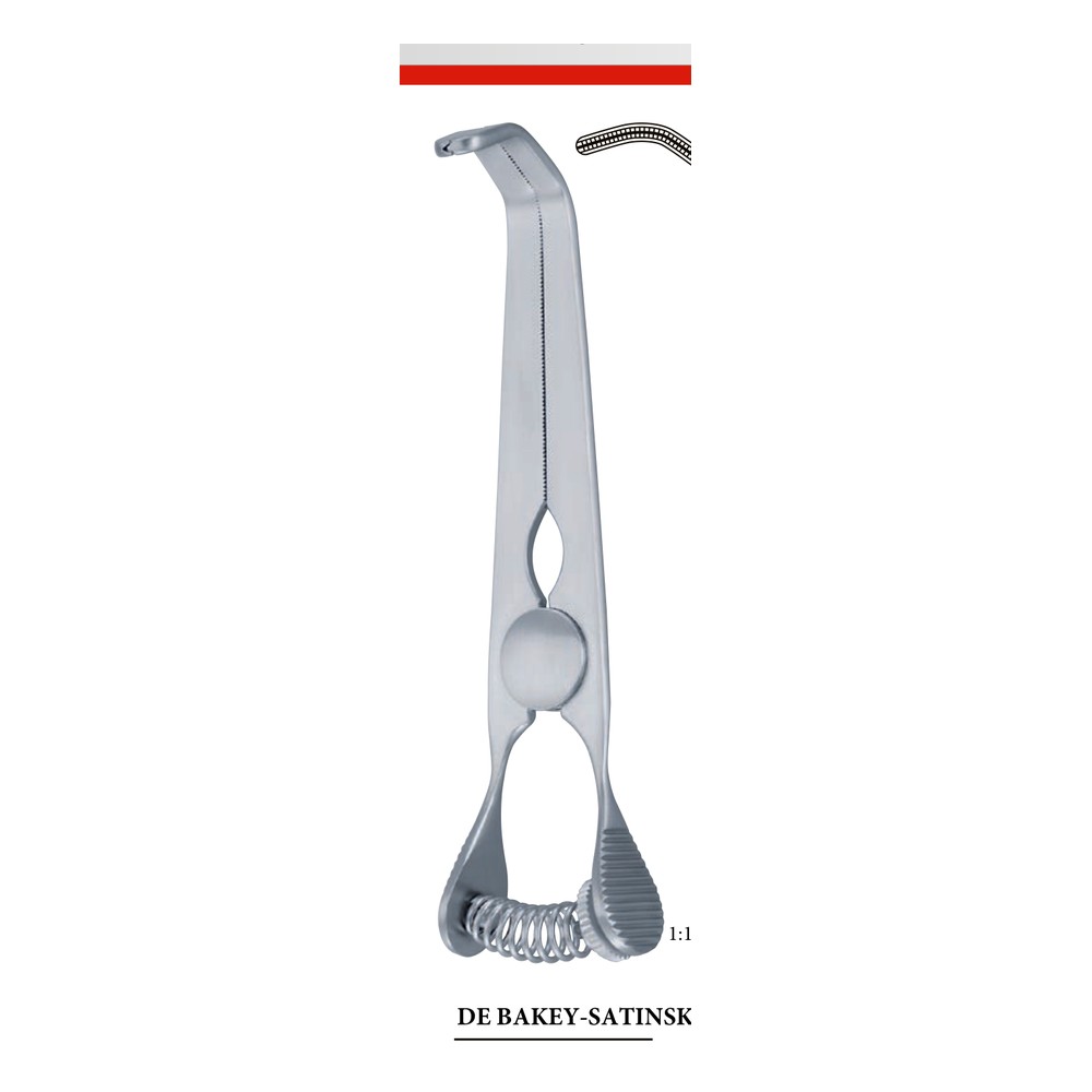 DE BAKEY-SATINSKY 100 mm (10 cm) Bulldog clamps 1 DE BAKEY-SATINSKY 100 mm (10 cm) Bulldog clamps