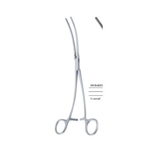 DE BAKEY C-curved 260 mm (26 cm) Vascular forceps