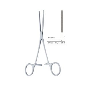 DARDIK 30° 170 mm (17 cm) Vascular forceps