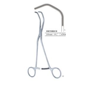DIETHRICH 210 mm (21 cm) Vascular forceps