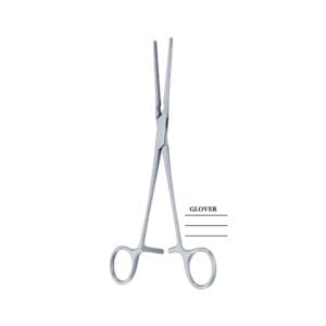 GLOVER Angled on flat 220 mm (22 cm) Vascular forceps