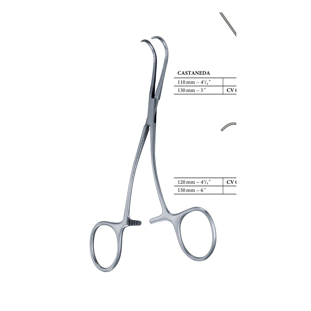 120 mm (12 cm) Neonatal and children’s clamps, extra delicate 1 120 mm (12 cm) Neonatal and children’s clamps, extra delicate