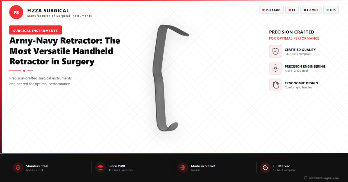 Army-Navy Retractor: Uses, Sizes & Technique Guide - Fizza Surgical