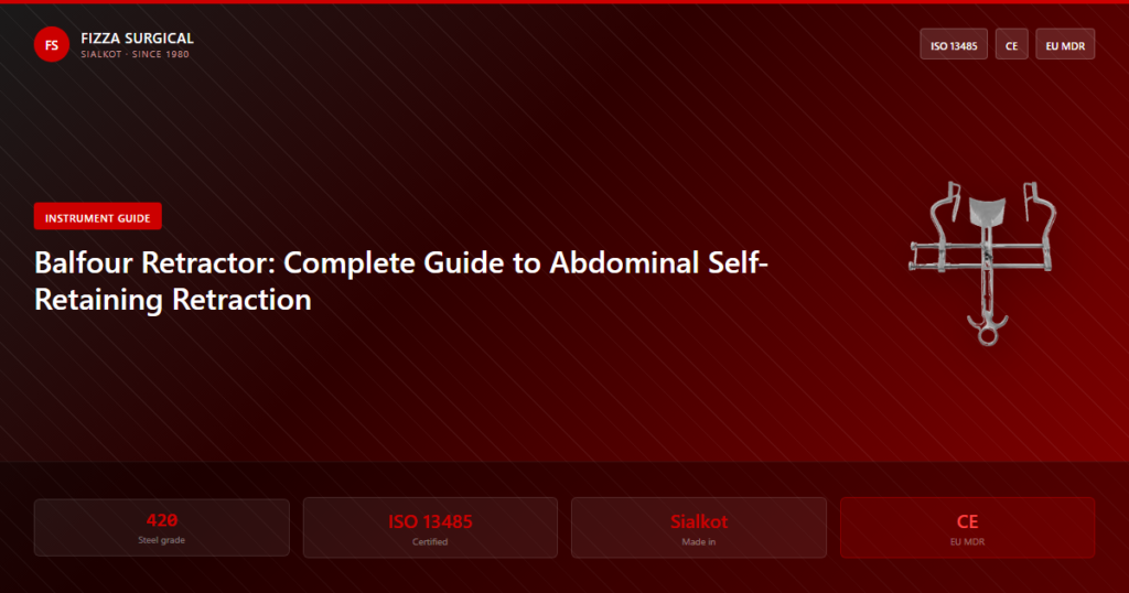 Balfour Retractor: Complete Guide to Abdominal Self-Retaining Retraction 1 balfour retractor abdominal self retaining banner