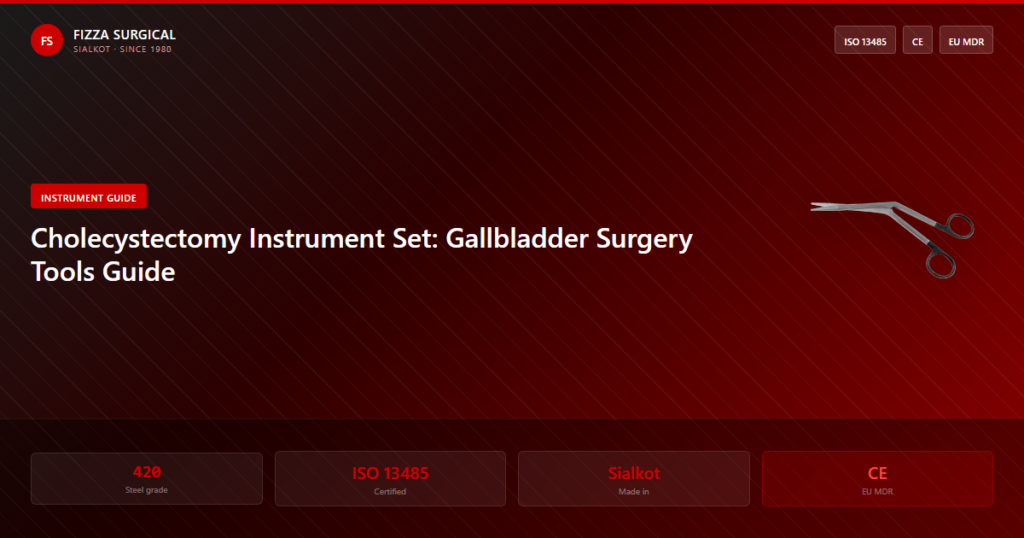 Cholecystectomy Instrument Set: Gallbladder Surgery Tools Guide 2 cholecystectomy instrument set guide banner