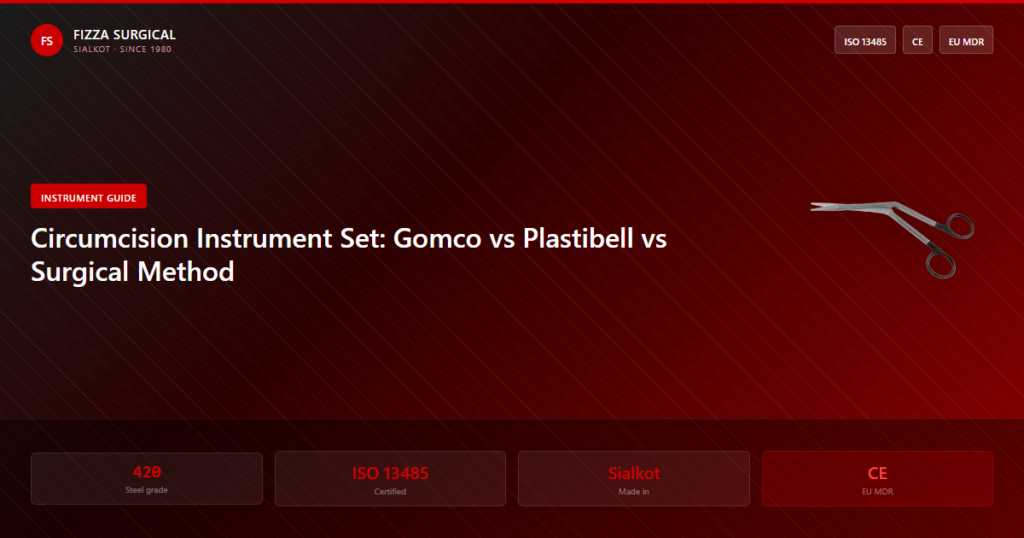 Circumcision Instrument Set: Gomco vs Plastibell Guide 2 circumcision instrument set methods guide banner
