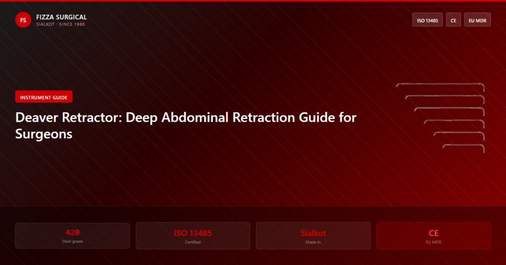 Deaver Retractor: Deep Abdominal Retraction Guide for Surgeons 2 deaver retractor abdominal retraction guide banner