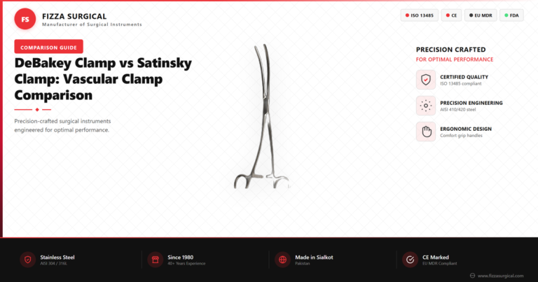 DeBakey Clamp vs Satinsky Clamp: Vascular Clamp Comparison