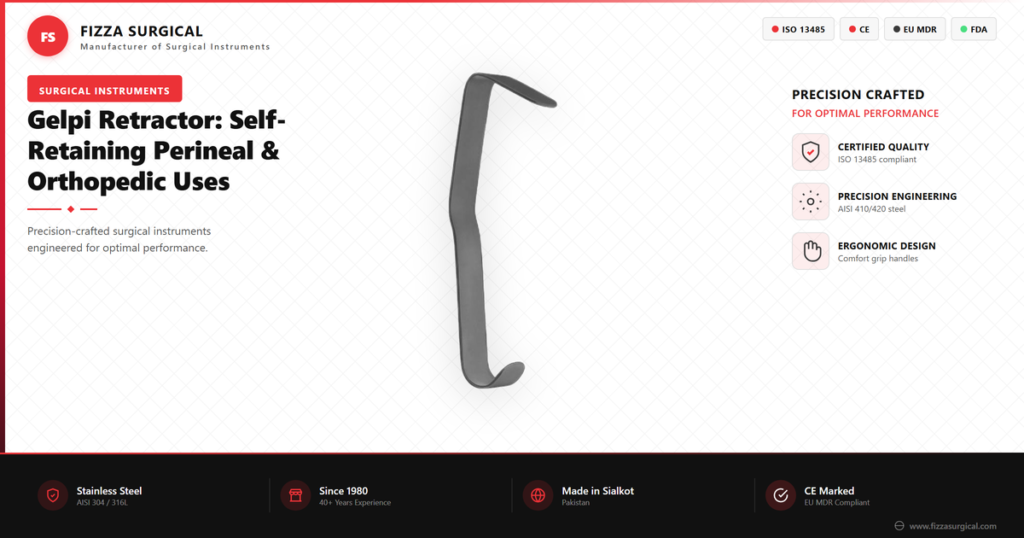 gelpi retractor self retaining uses guide banner 1