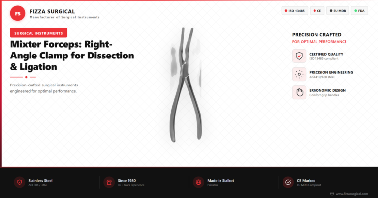 Mixter Forceps: The Right-Angle Clamp for Dissection & Ligation