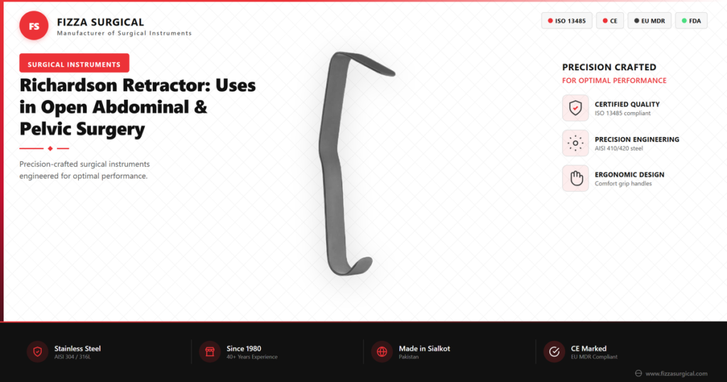 Richardson Retractor: Uses in Open Abdominal & Pelvic Surgery 5 richardson retractor abdominal pelvic guide banner 1