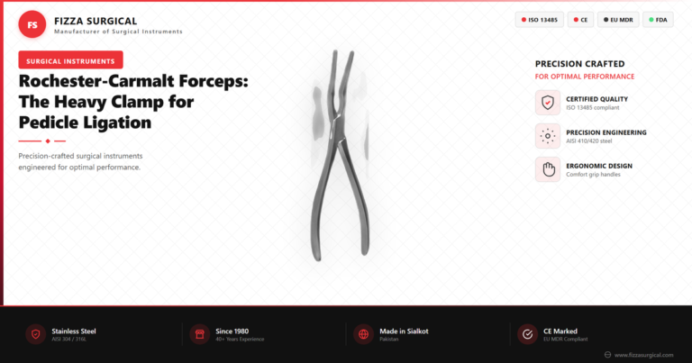 Rochester-Carmalt Forceps: The Heavy Clamp for Pedicle Ligation
