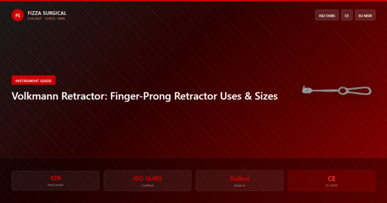 Volkmann Retractor: Finger-Prong Retractor Uses & Sizes