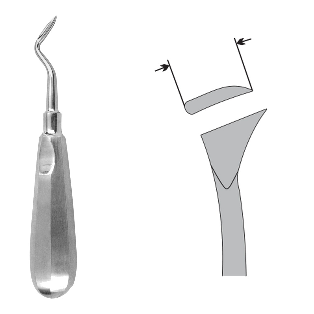Left Right Root Elevator DE-70-25 1 Left Right Root Elevator DE-70-25