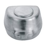 Round Dental Flask, Silver Close View II 30 01