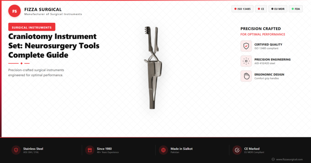 Craniotomy Instrument Set: Neurosurgery Tools Complete Guide 4 craniotomy instrument set neurosurgery guide banner
