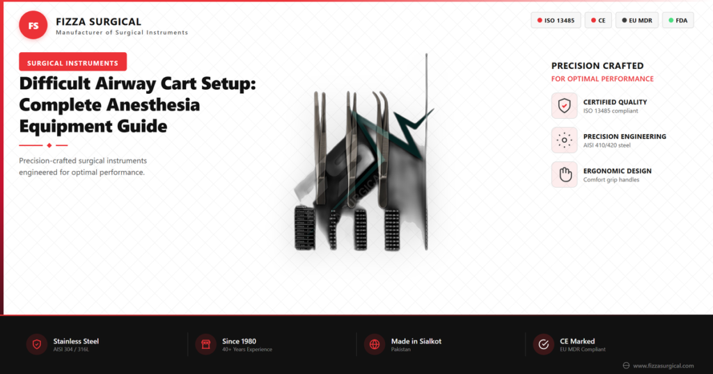 Difficult Airway Cart Setup: Complete Anesthesia Equipment Guide 4 difficult airway cart setup anesthesia banner