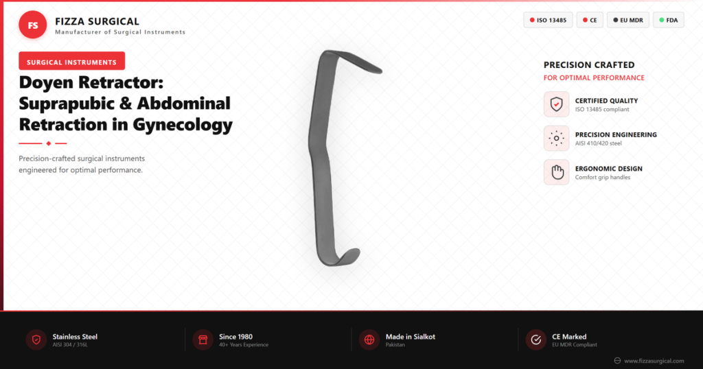 Doyen Retractor: Suprapubic & Abdominal Retraction in Gynecology 1 doyen retractor suprapubic abdominal guide banner