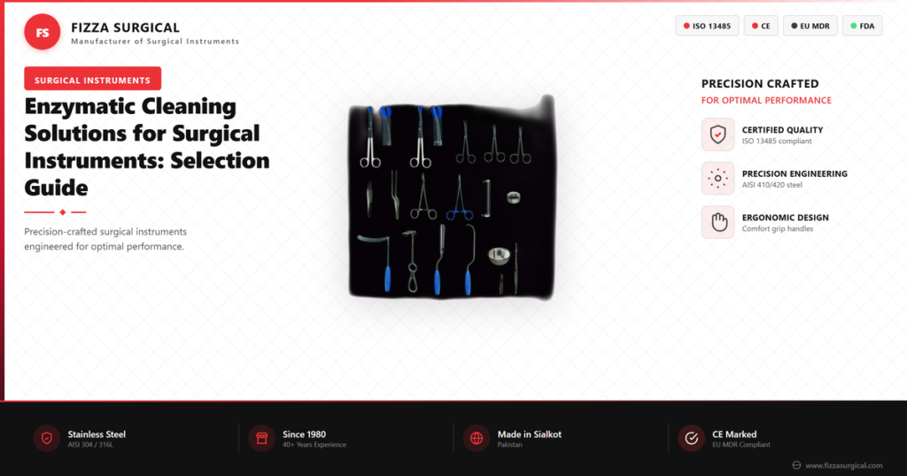 Enzymatic Cleaners for Surgical Instruments: Selection Guide 1 enzymatic cleaning surgical instruments guide banner