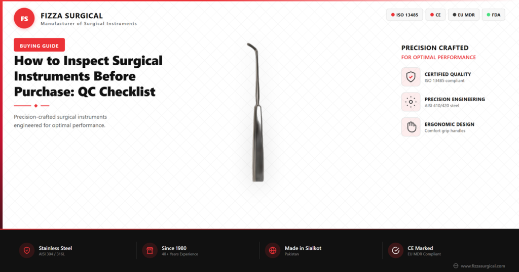 Surgical Instrument Inspection: QC Checklist Before You Buy 5 inspect surgical instruments before purchase qc banner