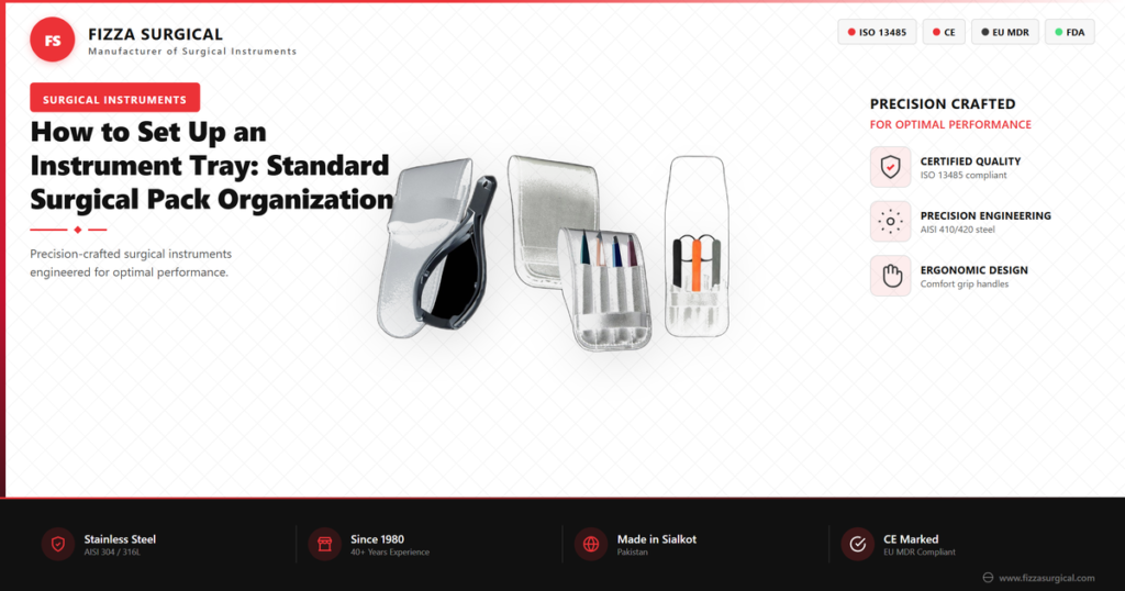 How to Set Up a Surgical Instrument Tray: Pack Organization 1 instrument tray setup surgical pack organization banner