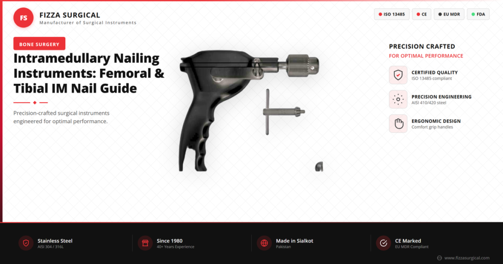 intramedullary nailing instrument guide banner