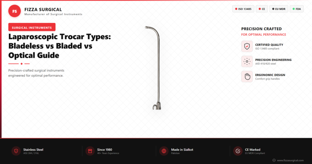 Laparoscopic Trocar Types: Bladeless vs Bladed vs Optical 6 laparoscopic trocar types bladeless bladed optical banner