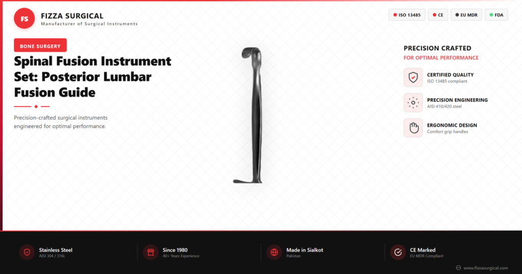 spinal fusion instrument set guide banner